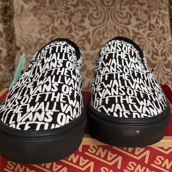 Vans COMFYCUSH Slip On Brush Black/True White men’ - Picture 12 of 16